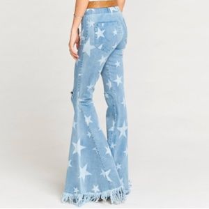 show me your mumu star flare jeans